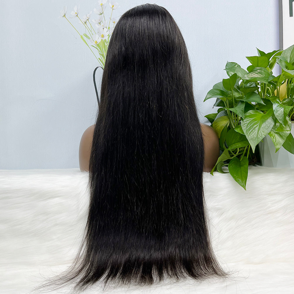 13x4 Lace Wig Body Wave Burmese Human Hair Wigs Natural Color 300% Density 16"-40"