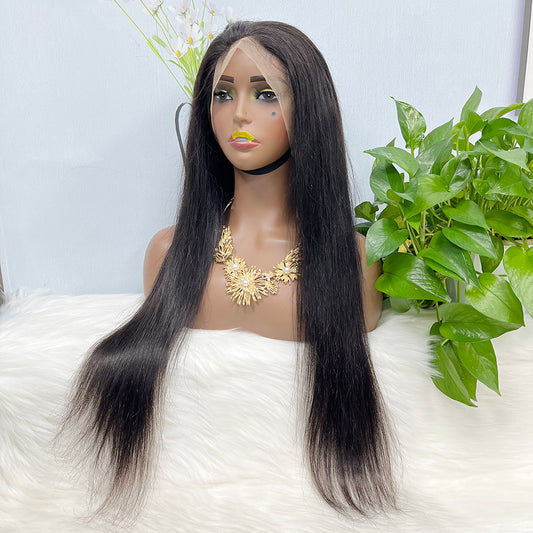 360 Lace Wig Straight Natural Virgin Human Hair Wigs 16"-36" 350% Density
