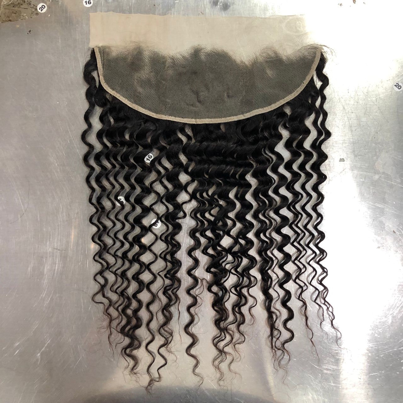 13*4 Lace Frontal Silky Deep Wave 100% Natural Virgin Human Hair Natural Color 10"-24"