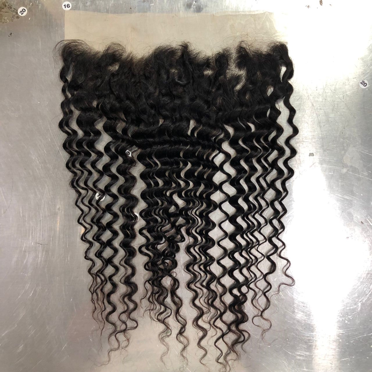 13*4 Lace Frontal Silky Deep Wave 100% Natural Virgin Human Hair Natural Color 10"-24"