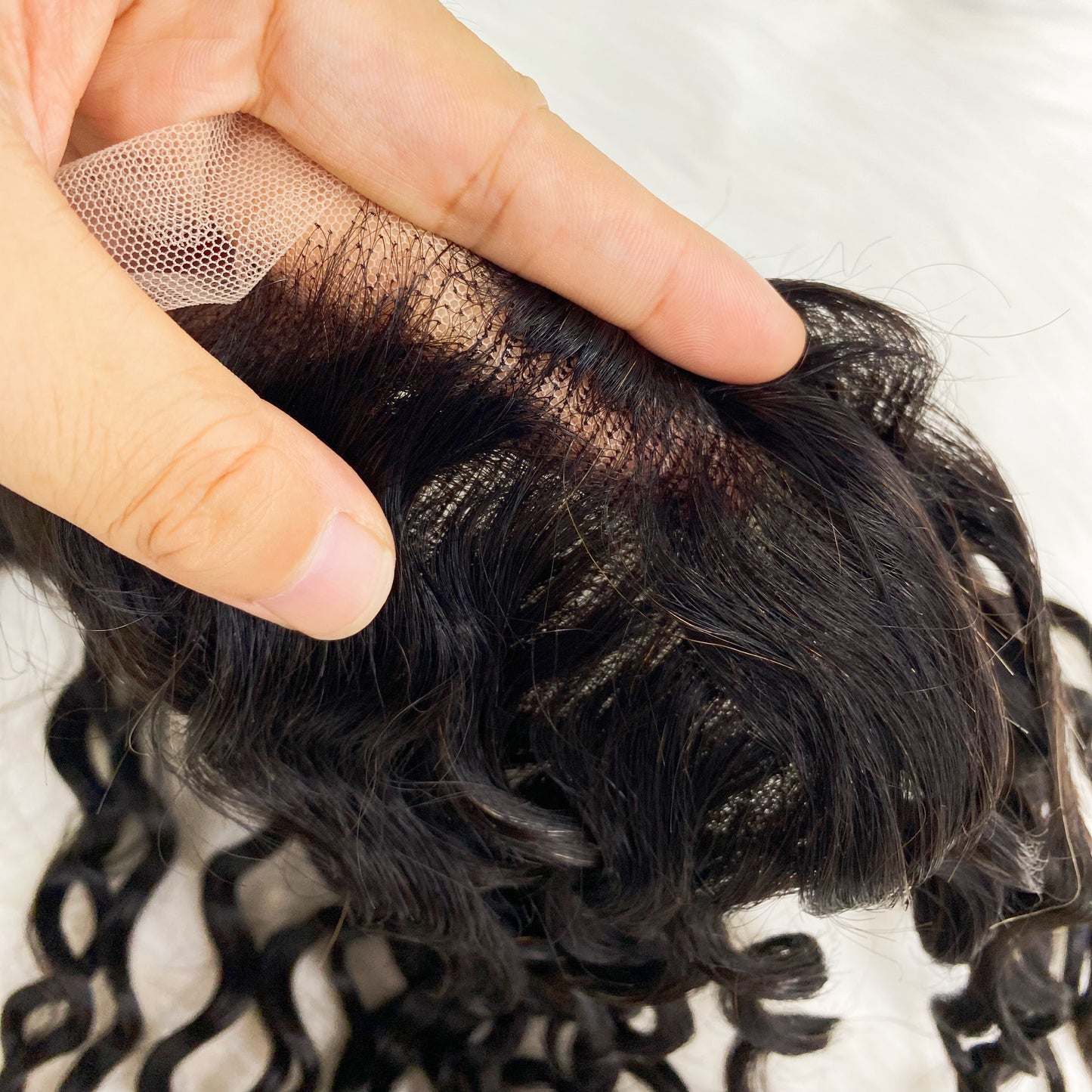 13*4 Lace Frontal Silky Water Wave 100% Natural Virgin Human Hair Natural Color 10"-24"