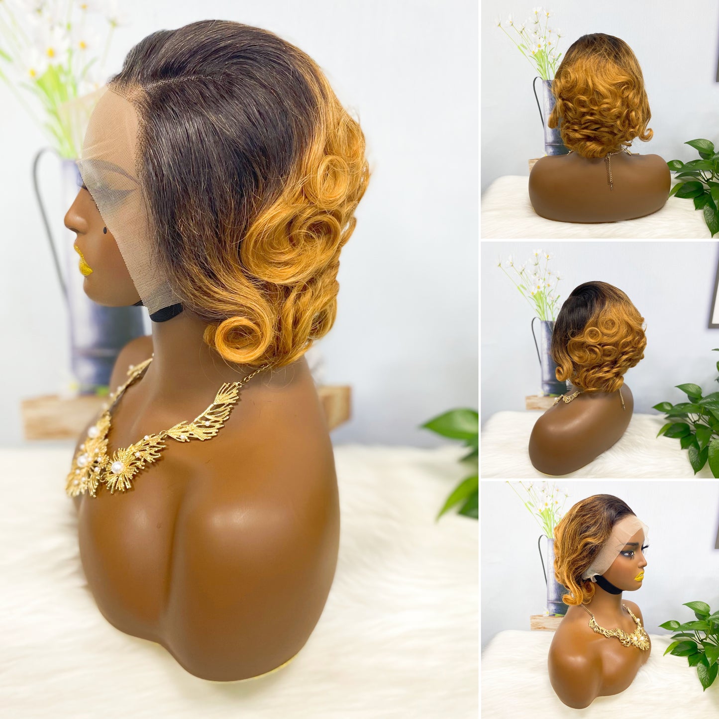 13*4 perruque Sasson03 perruques de dentelle de cheveux humains vierges 4#