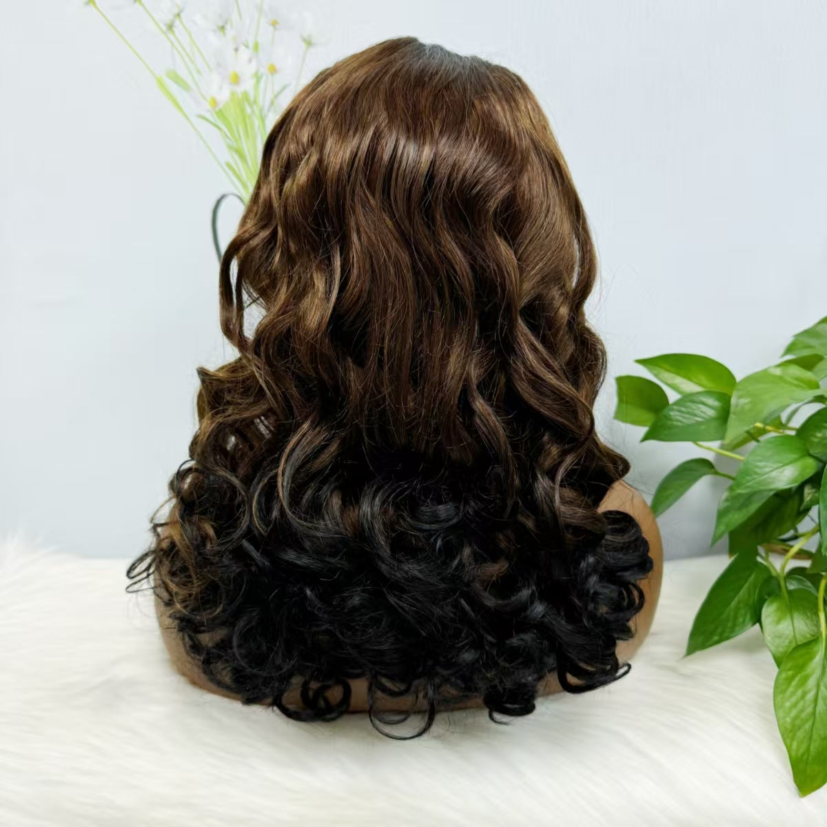 13*4 Briad Lace Wig Loose Natural Virgin Human Hair Wig Color 1BT4T1B