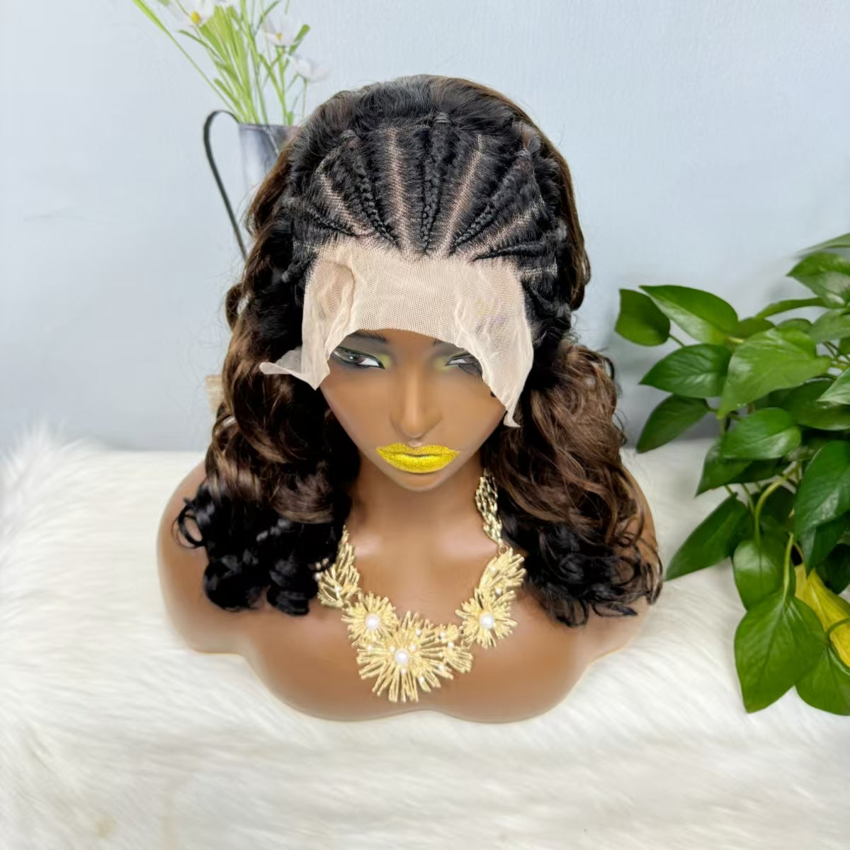13*4 Briad Lace Wig Loose Natural Virgin Human Hair Wig Color 1BT4T1B