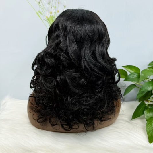 13*4 Briad Lace Wig Loose Natural Virgin Human Hair Wig Color NC