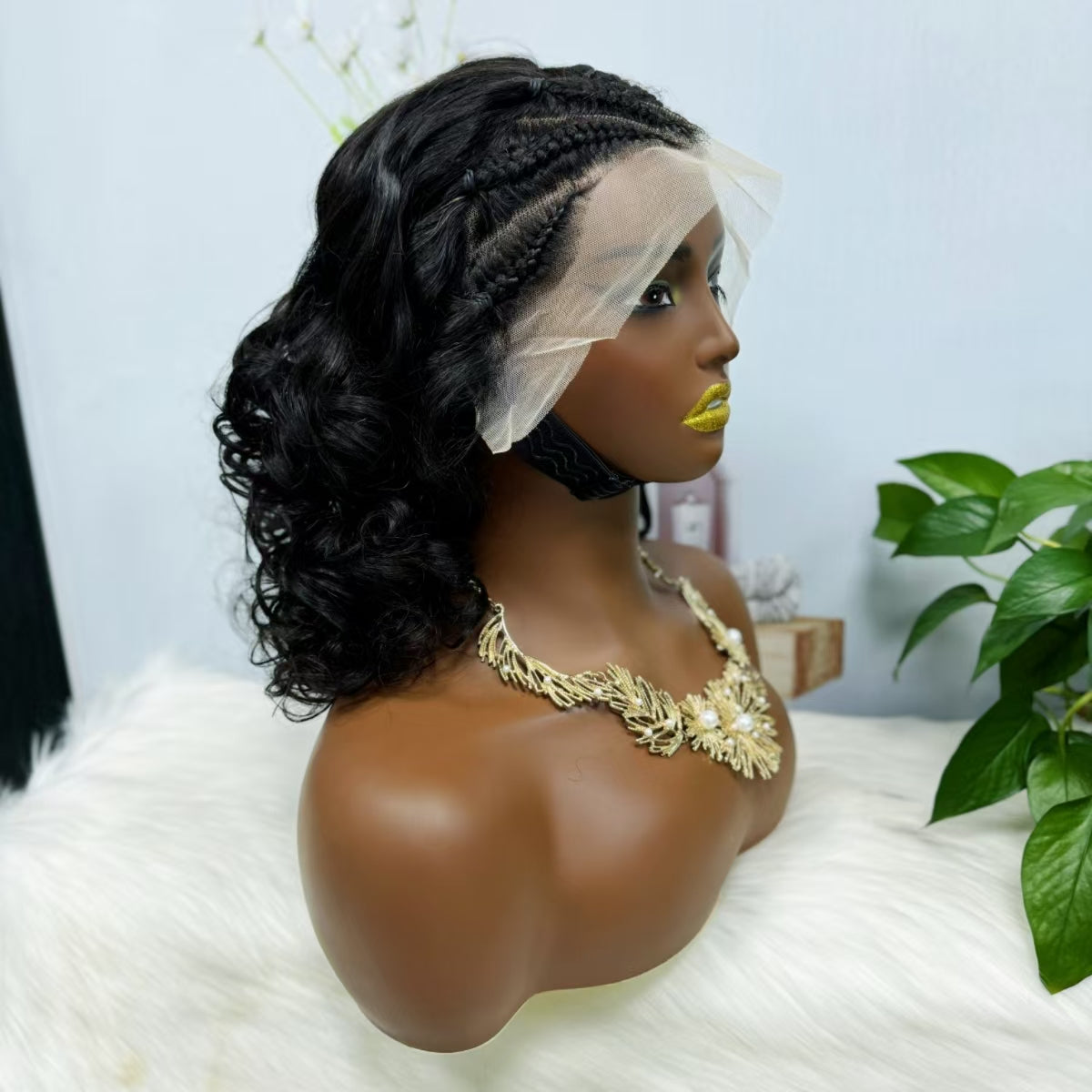 13*4 Briad Lace Wig Loose Natural Virgin Human Hair Wig Color NC