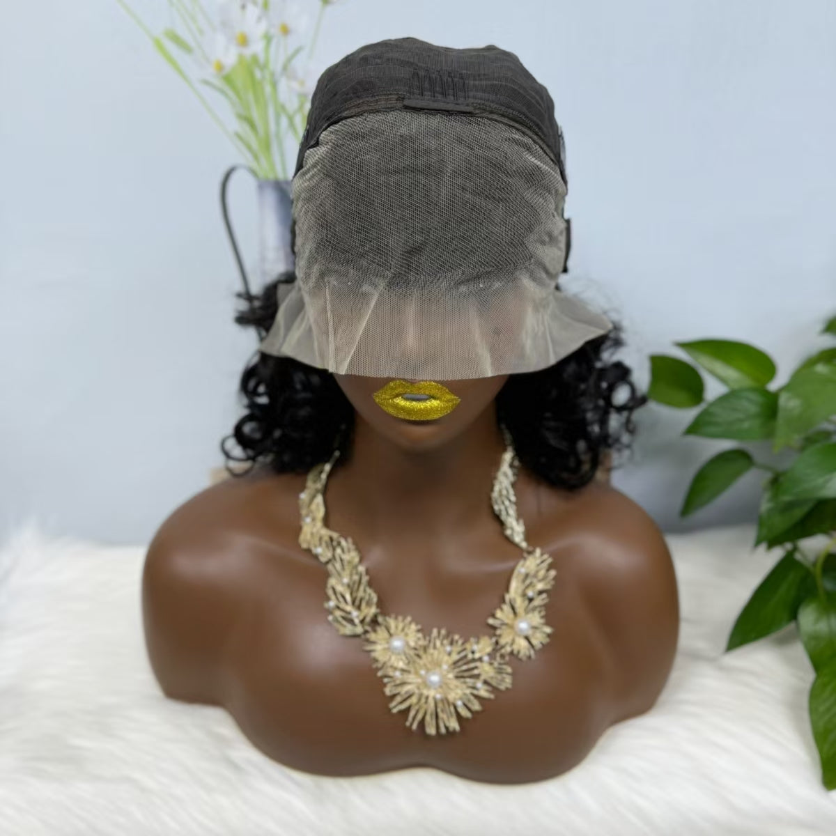 13*4 Briad Lace Wig Loose Natural Virgin Human Hair Wig Color NC
