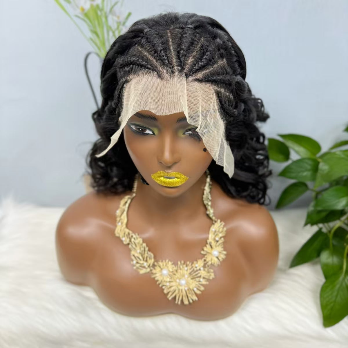 13*4 Briad Lace Wig Loose Natural Virgin Human Hair Wig Color NC