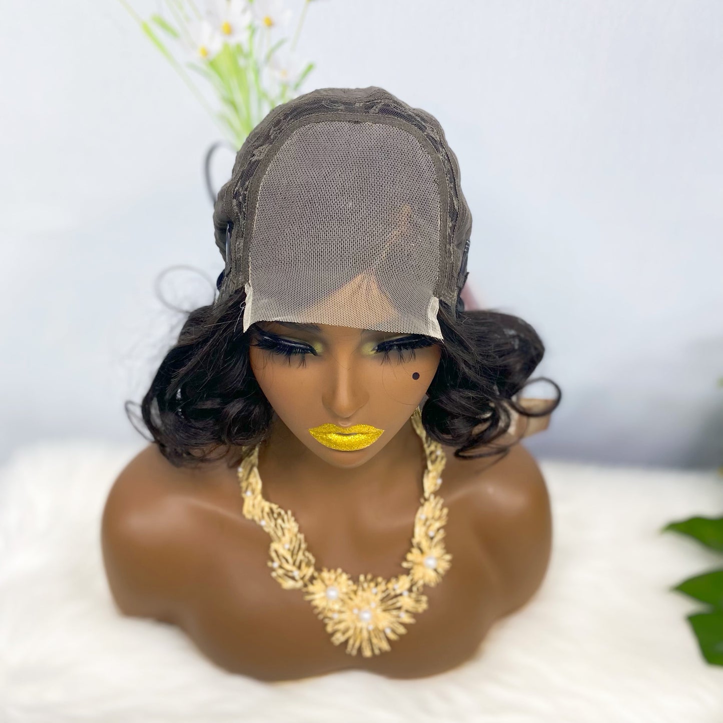 4*4 Wig Fumi Human Hair Wig Color 1B
