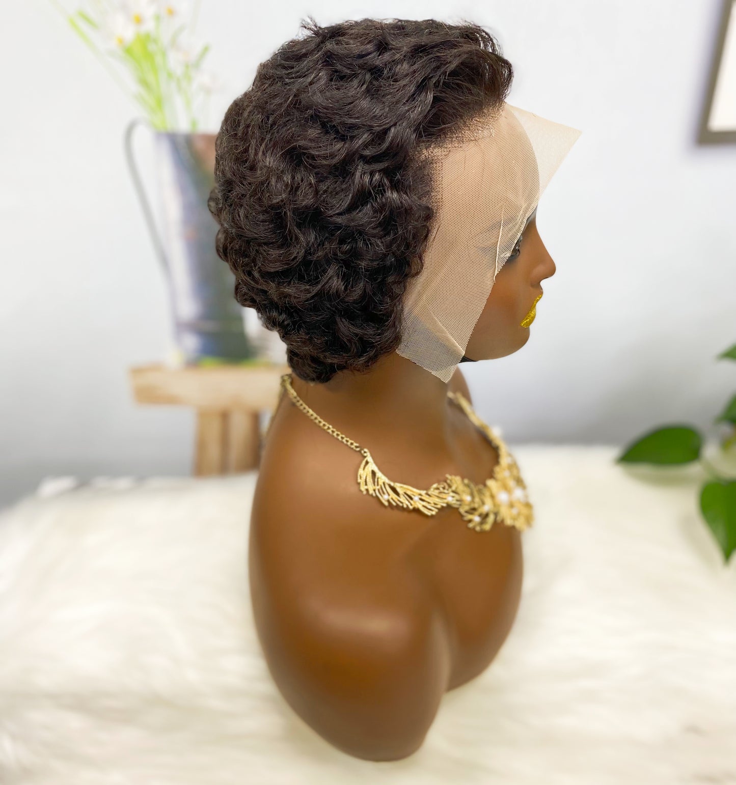 13*4 Wig Sasson996 Virgin Human Hair Lace Wigs Color 1B