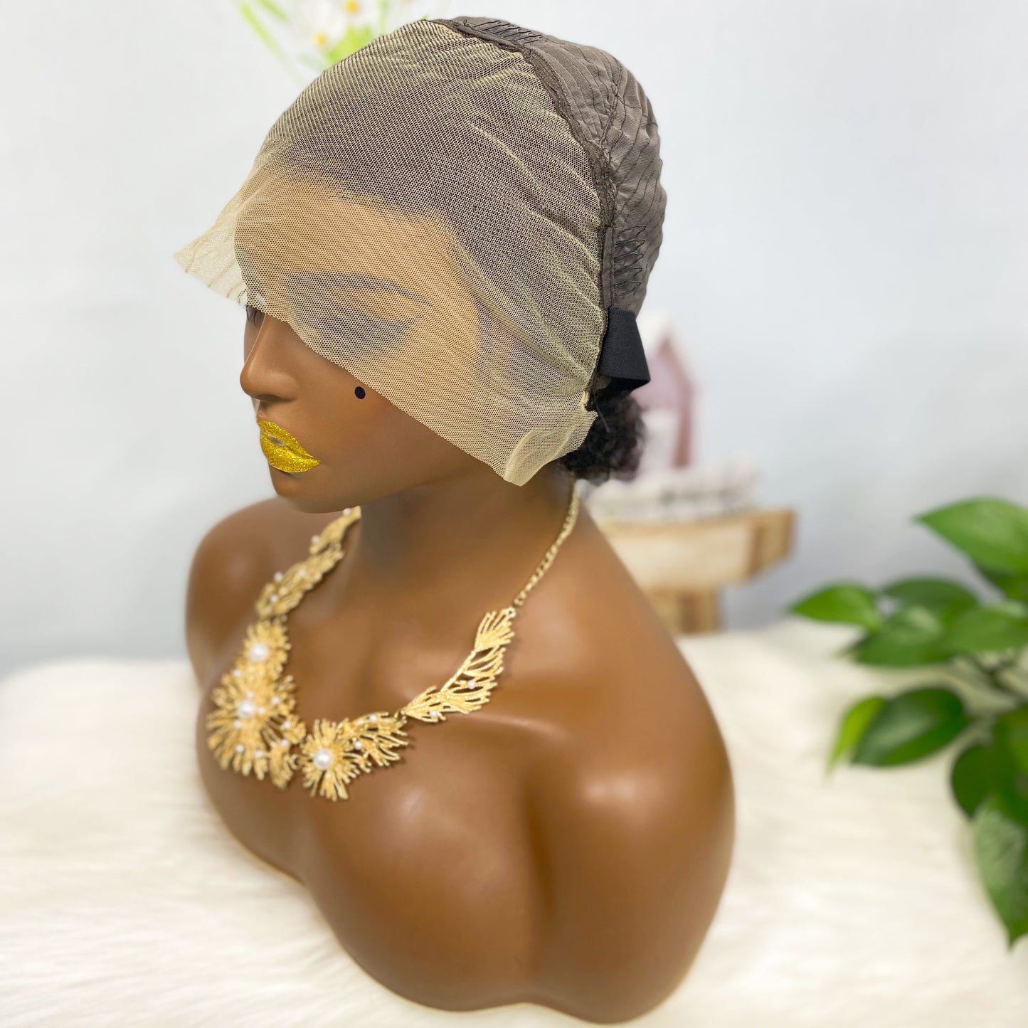 13*4 Lace Wig Curly Curly Human Hair Lace Wigs Color 1B