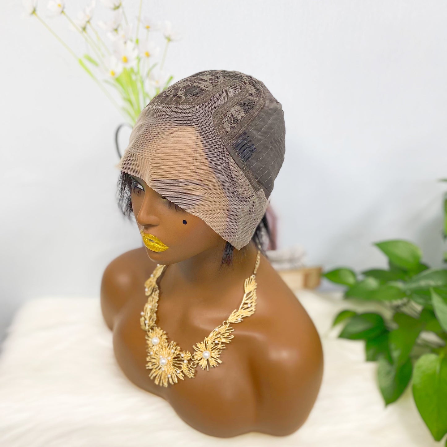 T Lace Wig SX01 Human Hair Wig Natural Hair Wig Color T1B/30#