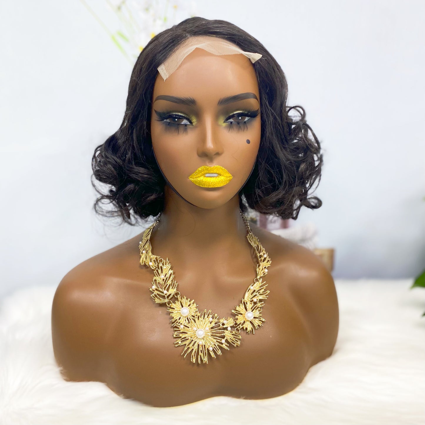 4*4 Wig Fumi Human Hair Wig Color 1B