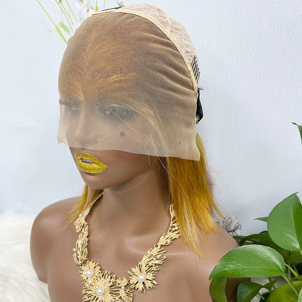 13*4 BoB Wig Perruques droites Couleur P4/613# Densité 200%