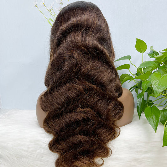 13*4 Lace Wig Body Wave Natural Virgin Human Hair Lace Wigs Color T1B/4#