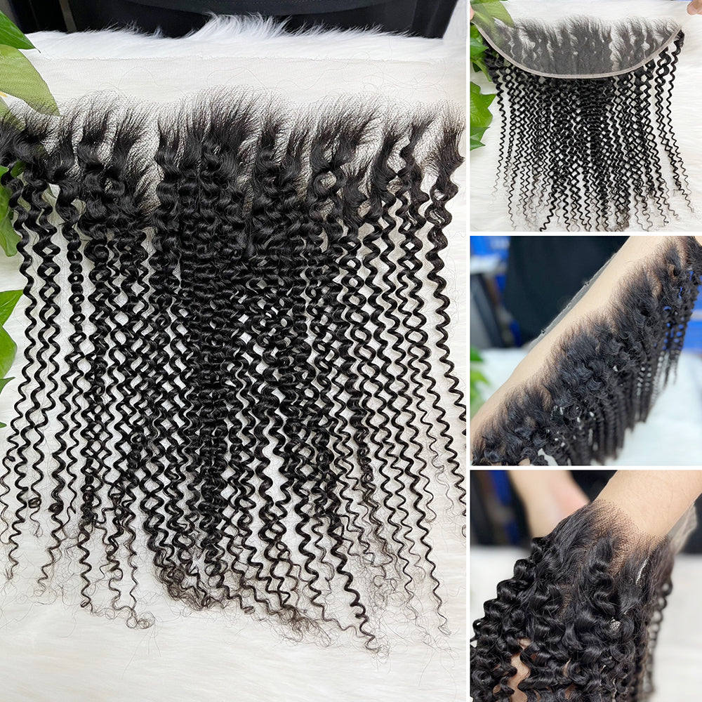13*4 HD Lace Frontal Straight 100% Natural Human Hair Natural Color 12"-26"