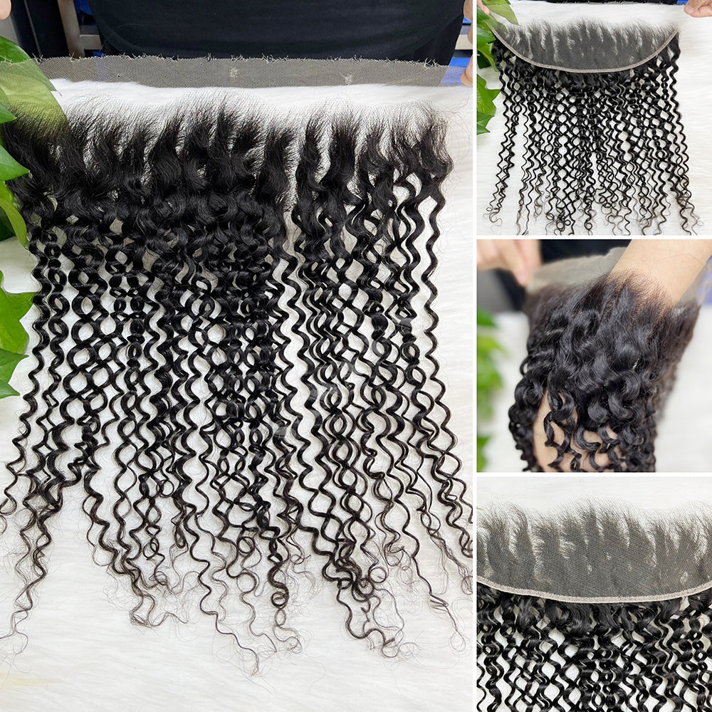 13*4 HD Lace Frontal Straight 100% Natural Human Hair Natural Color 12"-26"