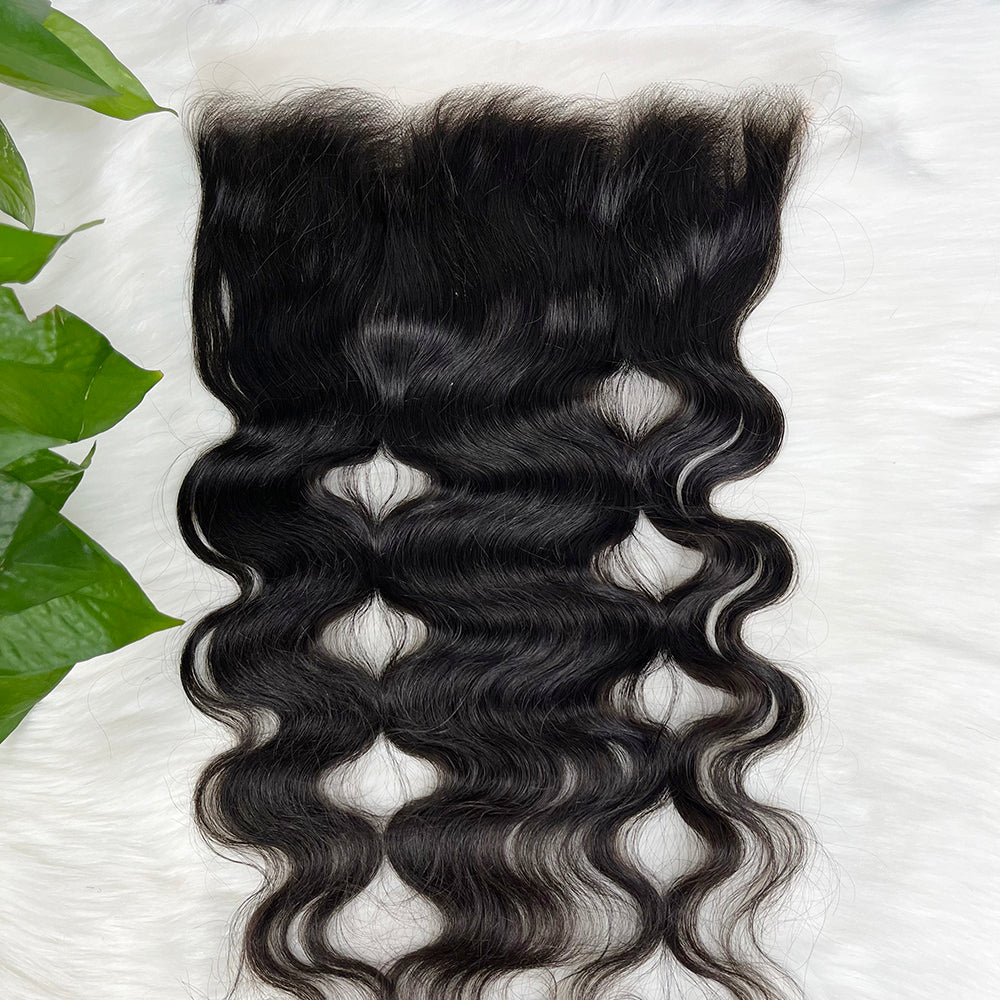 13*4 HD Lace Frontal Body Wave 100% Natural Human Hair Natural Color 10"-26"