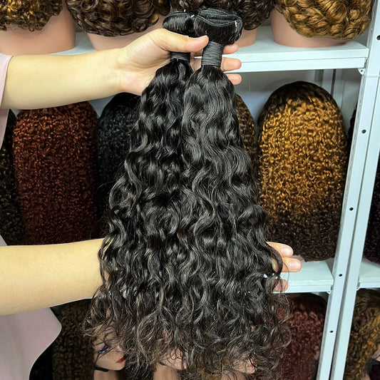 10A Burmese Hair Natural Wave Virgin Woman Human Hair Bundle With HD Closure Frontal 10"-40"