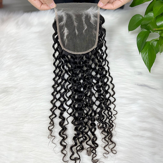 5*5 HD Lace Closure Water Wave Human Virgin Hair 12”-26" Natural Color