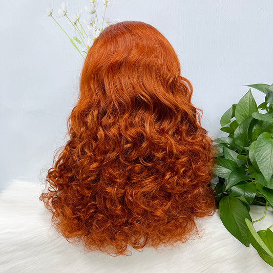 DD 13*4 Lace Wig Fumi Natural Human Hair Lace Wigs Color 350# 250% Density