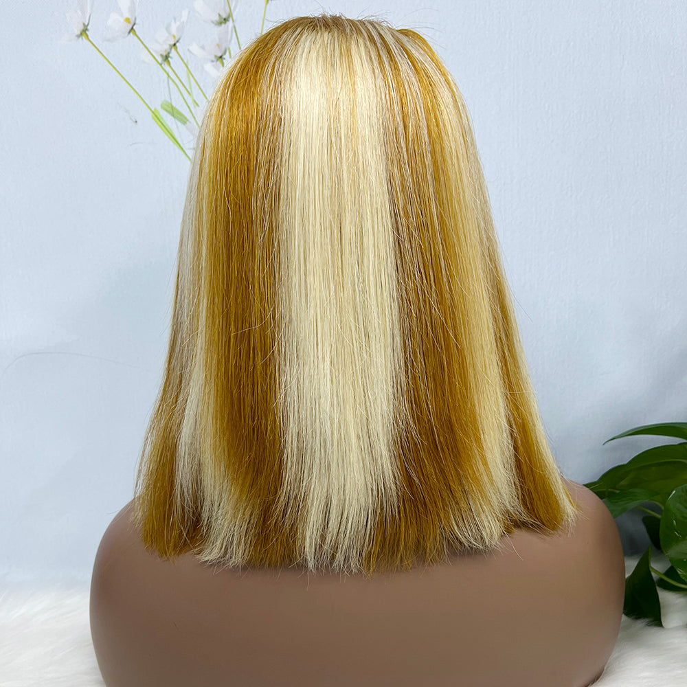 13*4 BoB Wig Perruques droites Couleur P4/613# Densité 200%