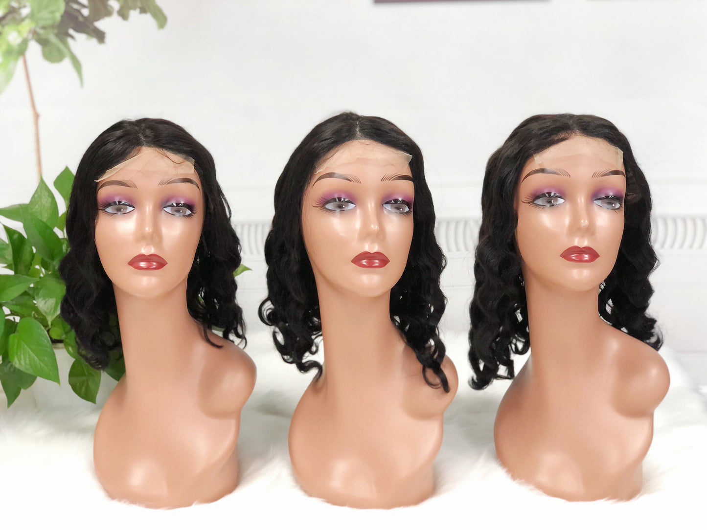 4*4 BOB Wig Body Wave Color NC Brazilian Virgin Human Hair Wigs