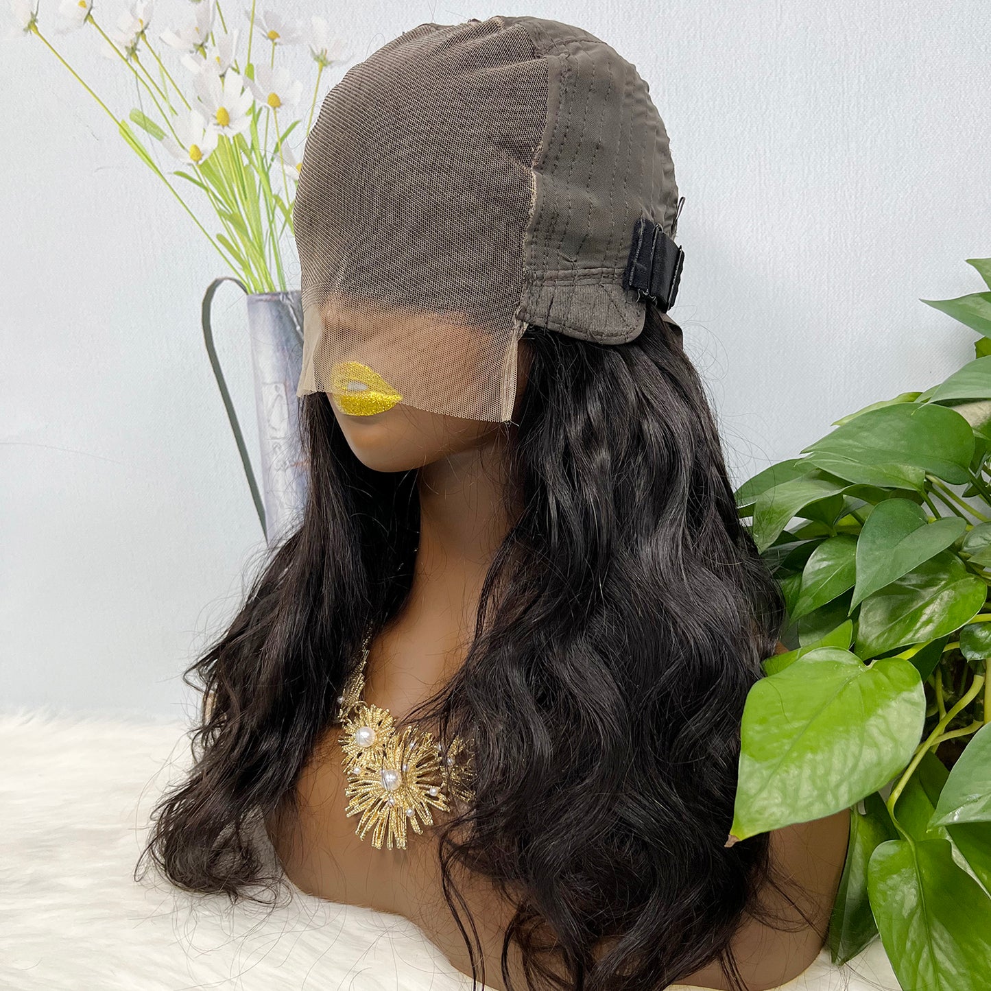 6*6 Lace Wig Natural Wave Natural Virgin Human Hair Lace Wigs Color NC 350% Density