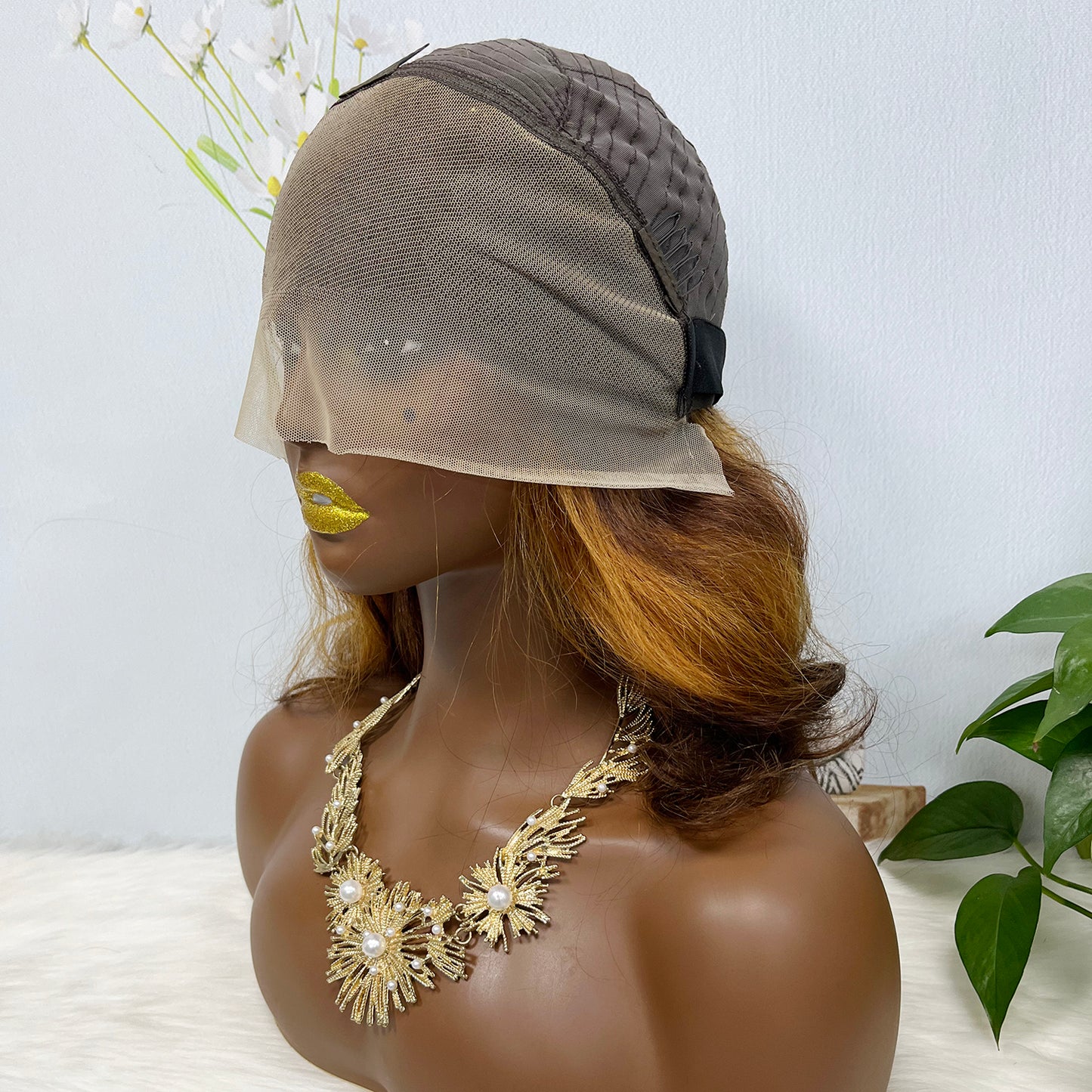 Double Drawn 13*4 Lace Wig Loose Body Wave Natural Human Hair Lace Wigs Ombre Color T4/30/4