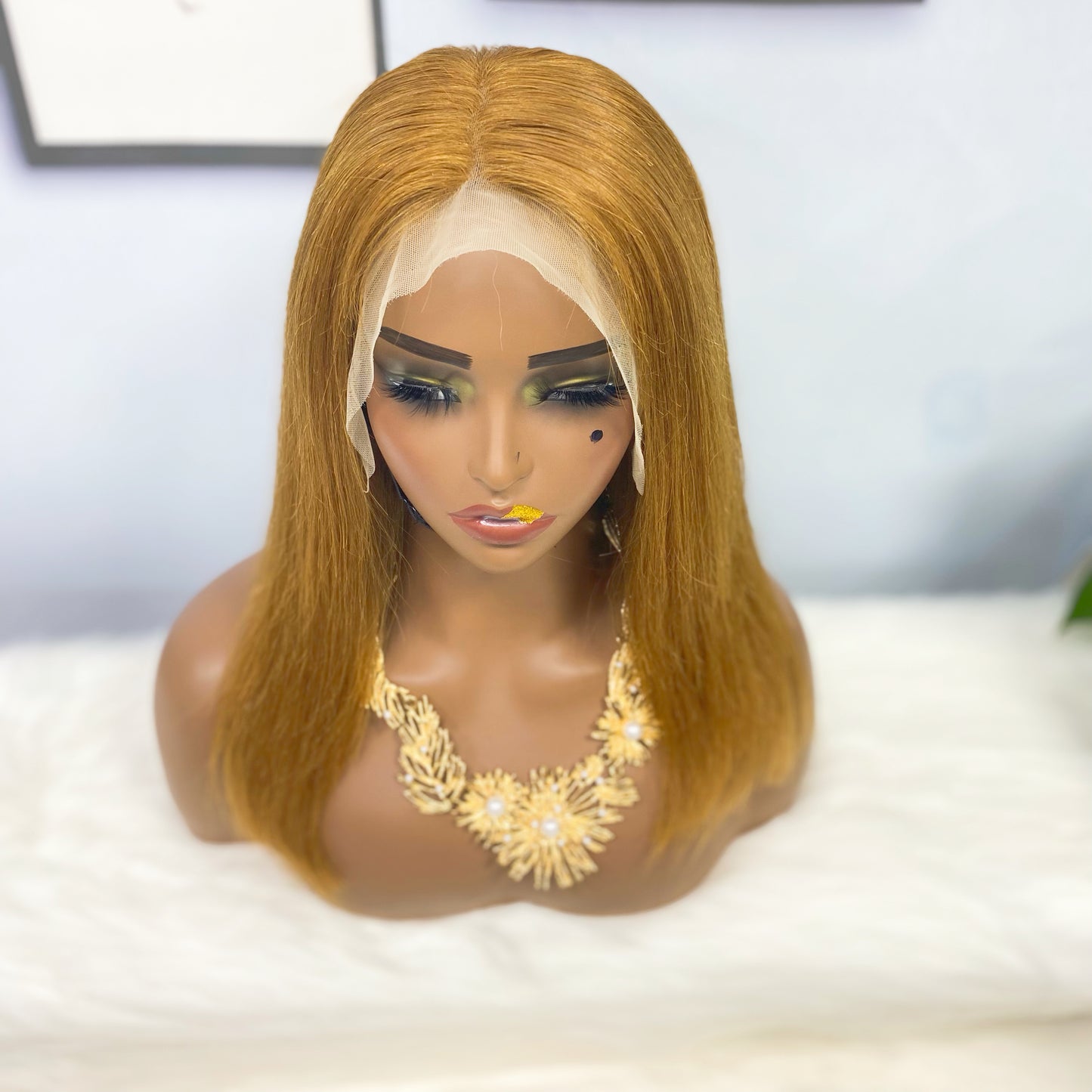 13*4 BoB Wig Straight Wigs Color 30# 250% Density