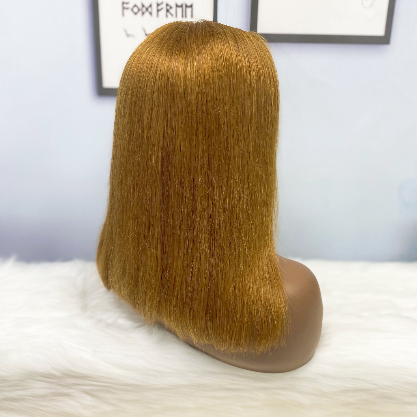 13*4 BoB Wig Straight Wigs Color 30# 250% Density