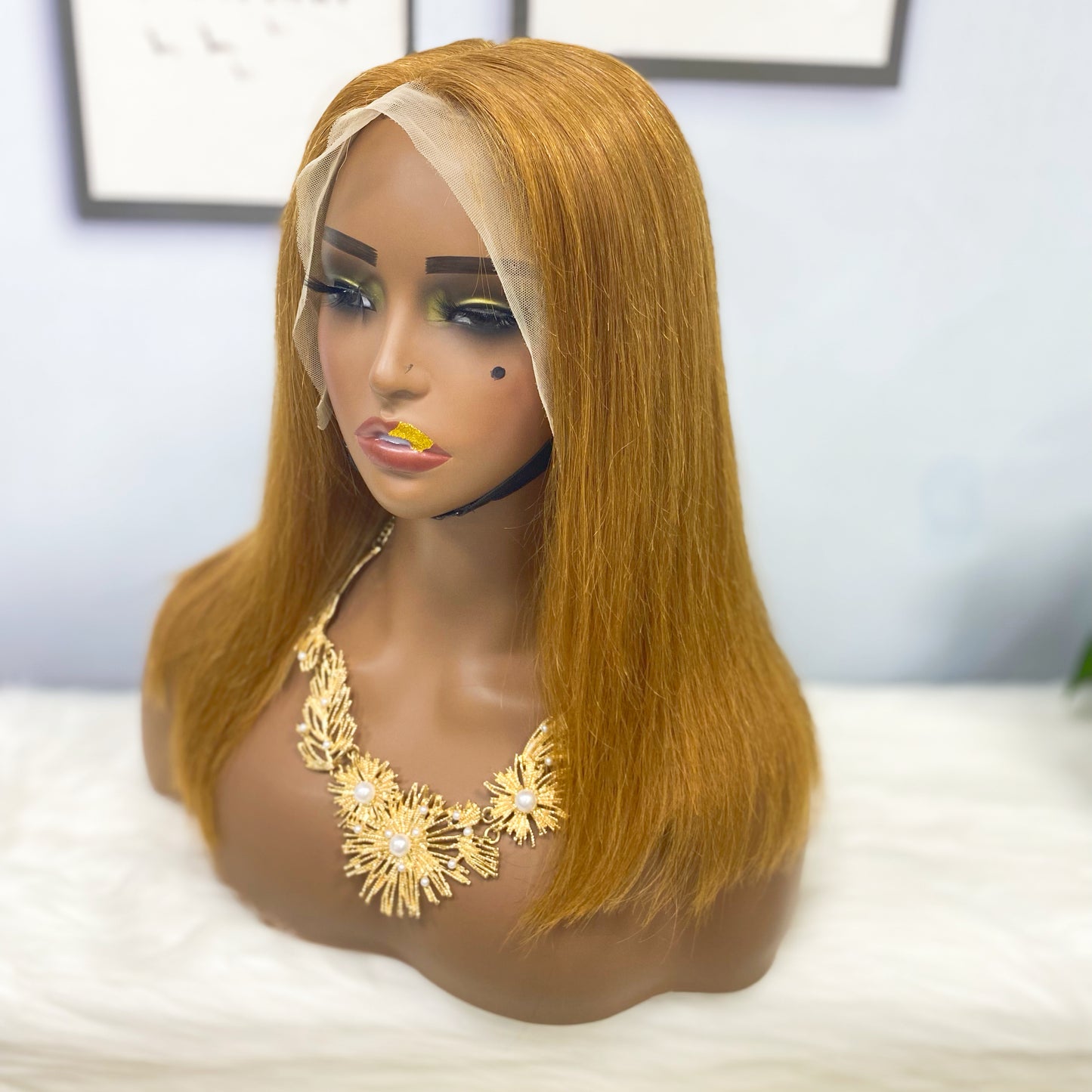 13*4 BoB Wig Straight Wigs Color 30# 250% Density