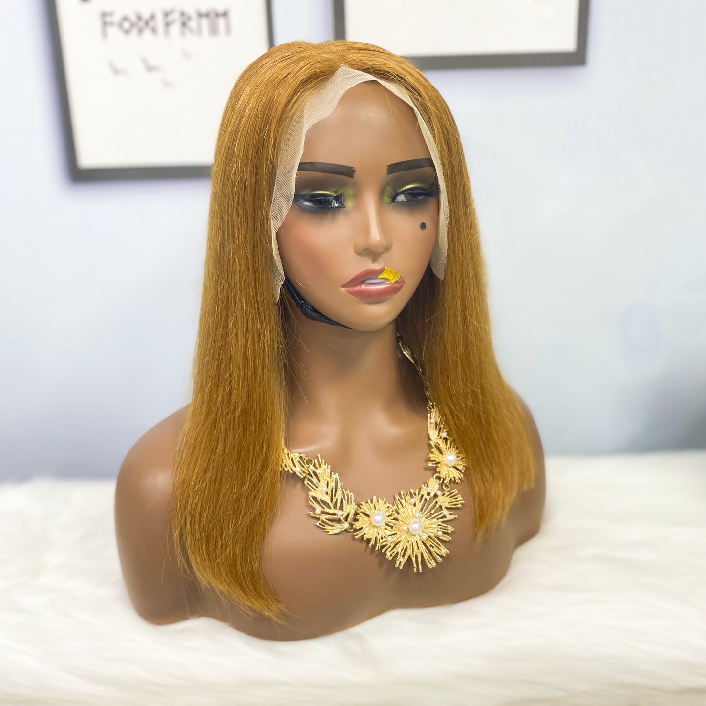 13*4 BoB Wig Straight Wigs Color 30# 250% Density