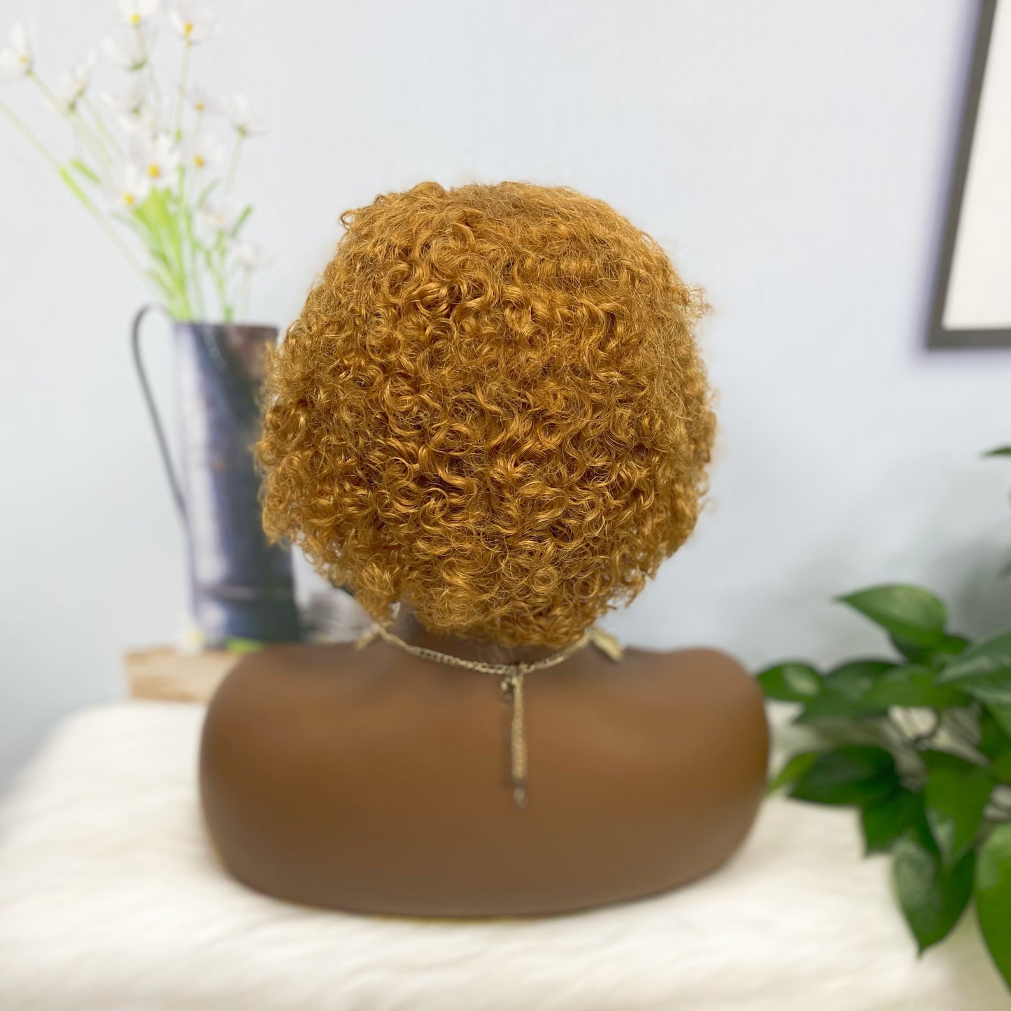 W679 Machine Human Hair Wig Color 30#