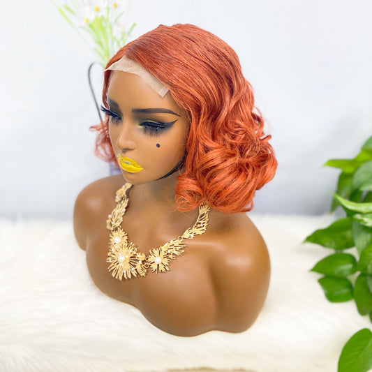 4*4 Wig Fumi Human Hair Wig Color 33#