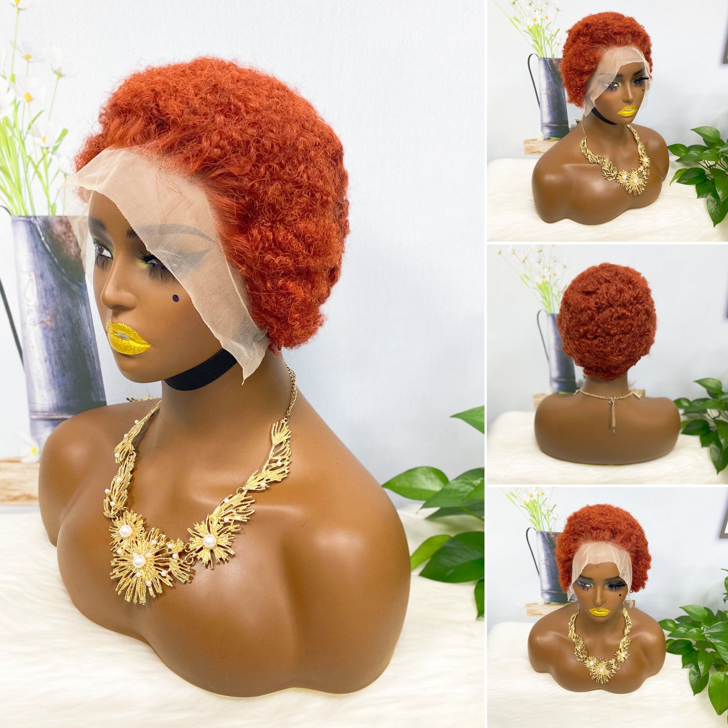 13x4 Wig Sasson09 Human Hair Wig Color 30#