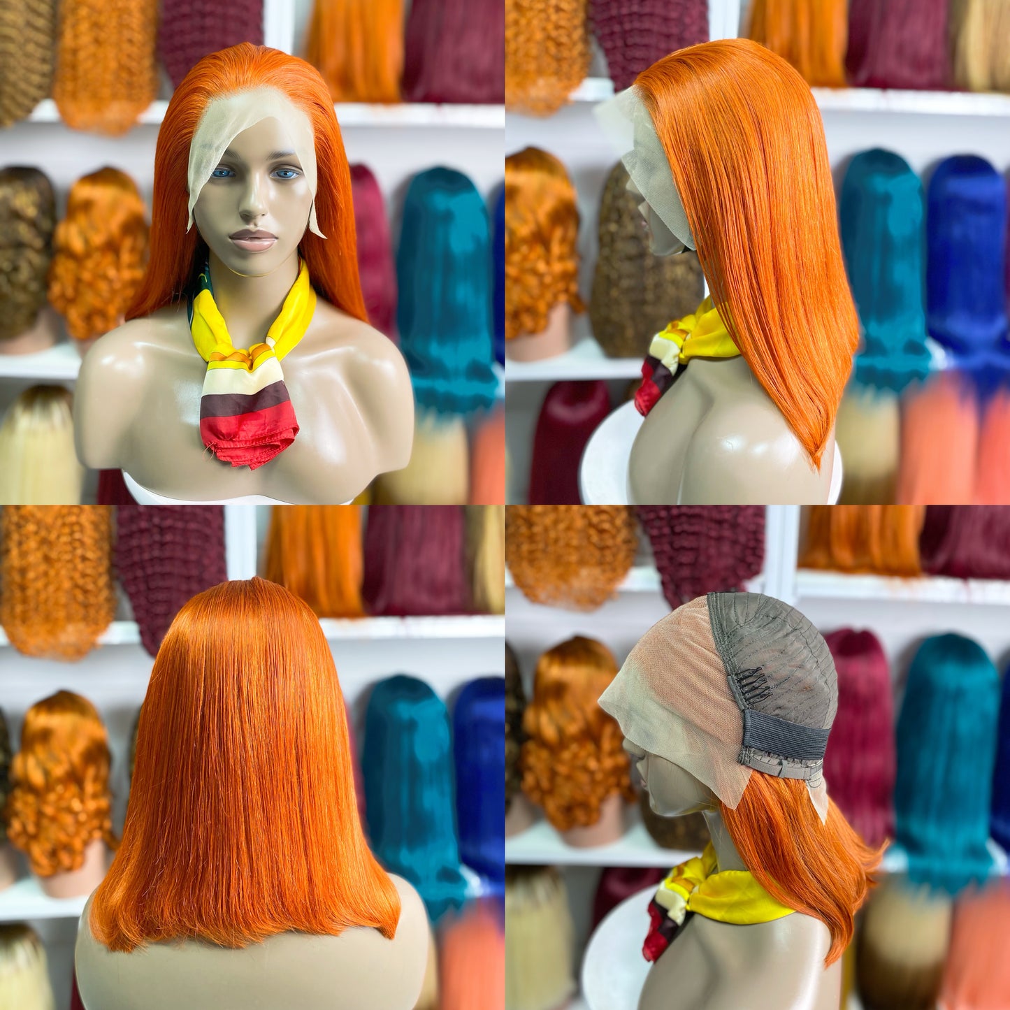 13*4 BoB Wig Straight Wigs Color 350# 200% Density