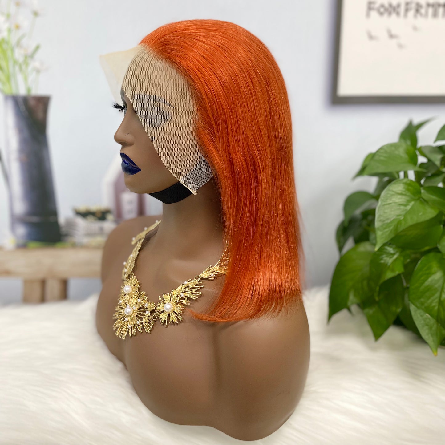 13*4 BoB Wig Straight Wigs Color 350# 200% Density