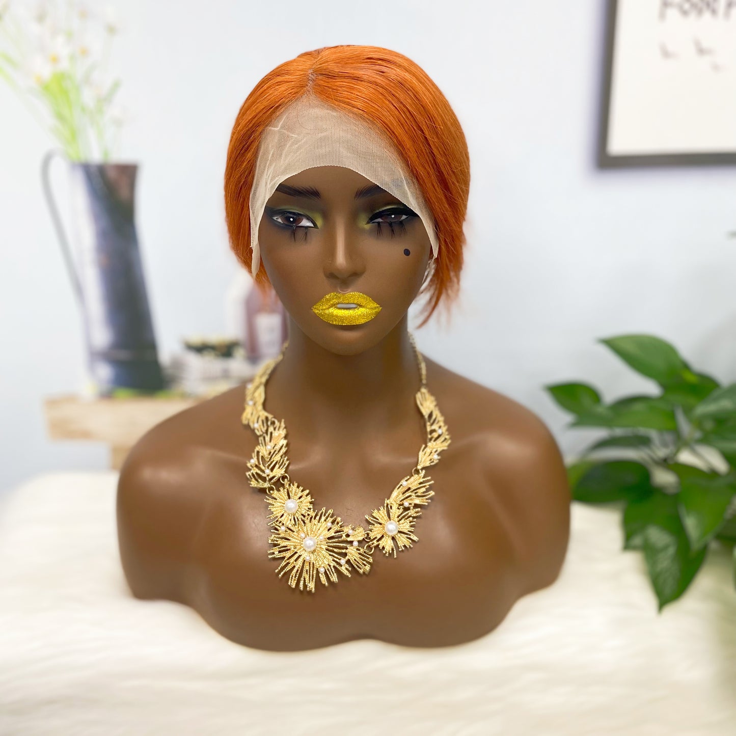 T Lace Wig SX01 perruque de cheveux humains perruque de cheveux naturels couleur 350 #