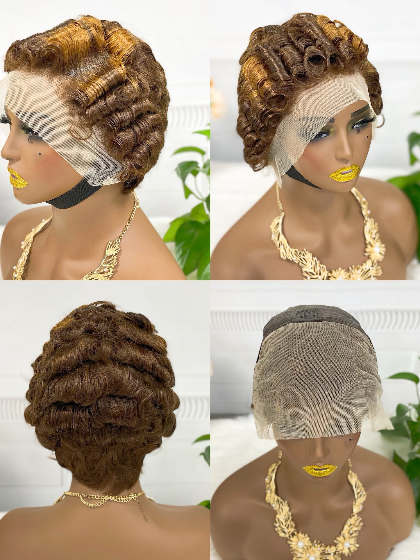 13x4 Wig Sasson04 Human Hair Wig Color 4#
