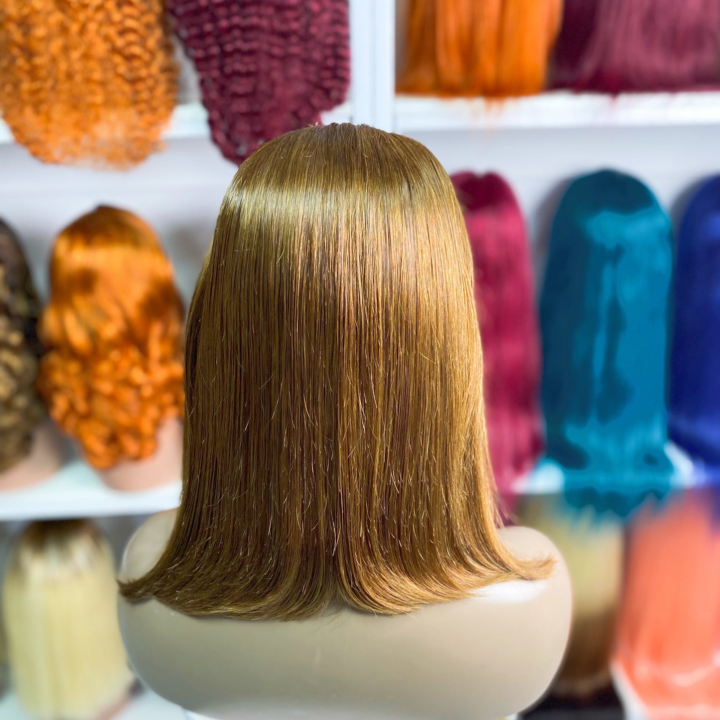 13*4 BoB Wig Straight Wigs Color 4# 200% Density
