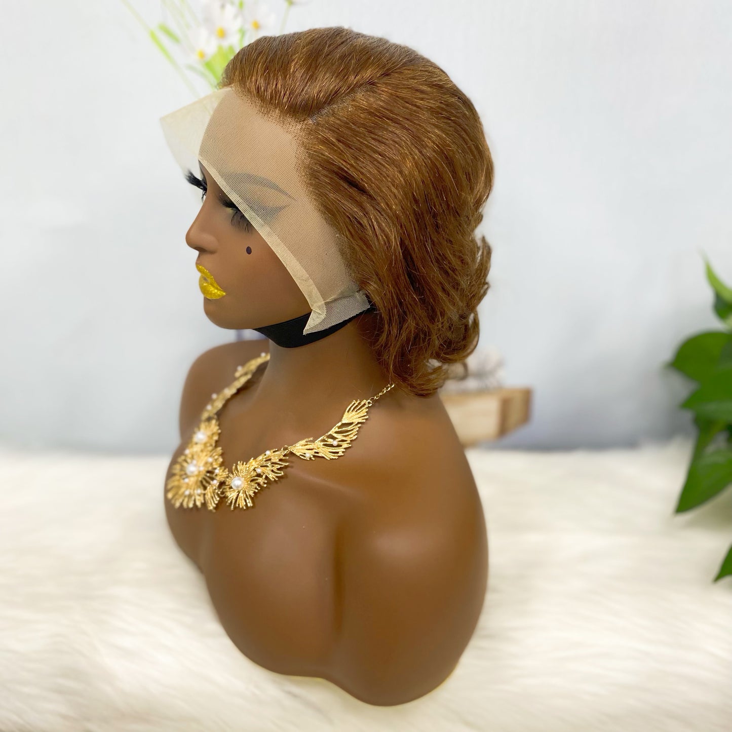 13*4 perruque Sasson03 perruques de dentelle de cheveux humains vierges 4#
