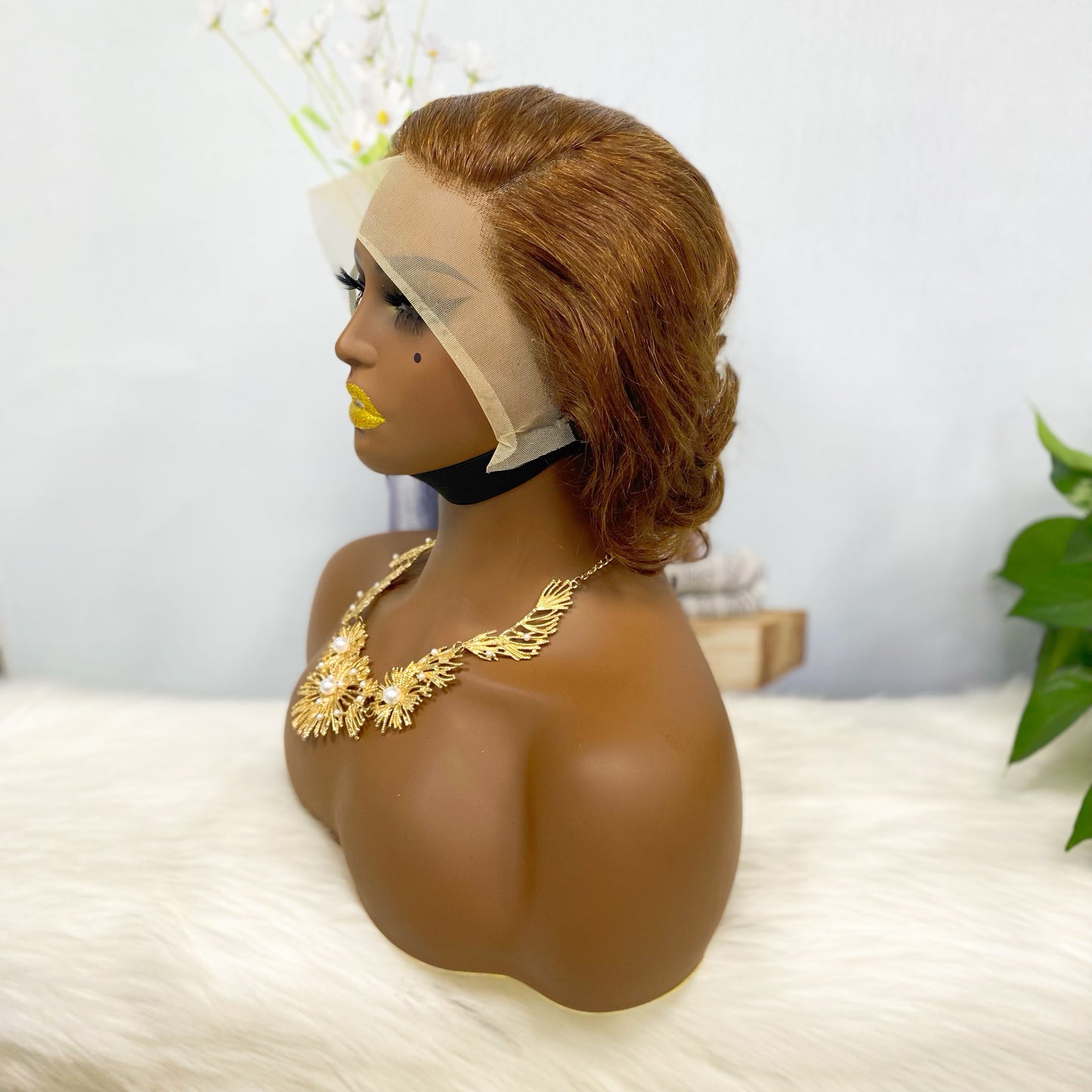 13*4 perruque Sasson03 perruques de dentelle de cheveux humains vierges 4#