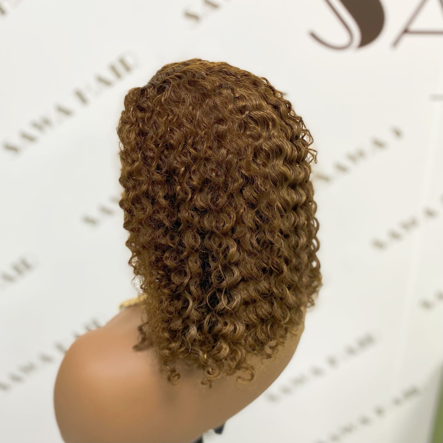13*4 BoB Wig Jerry Curl Natural Color Lace Wigs Color 4# 250% Density