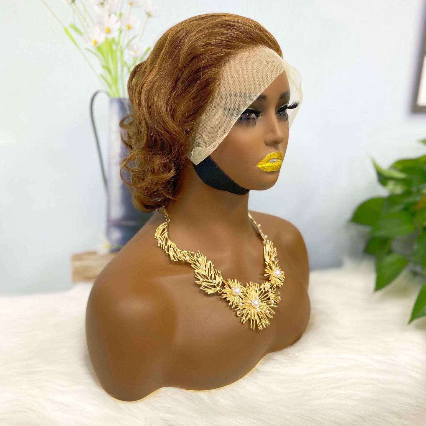 13*4 perruque Sasson03 perruques de dentelle de cheveux humains vierges 4#