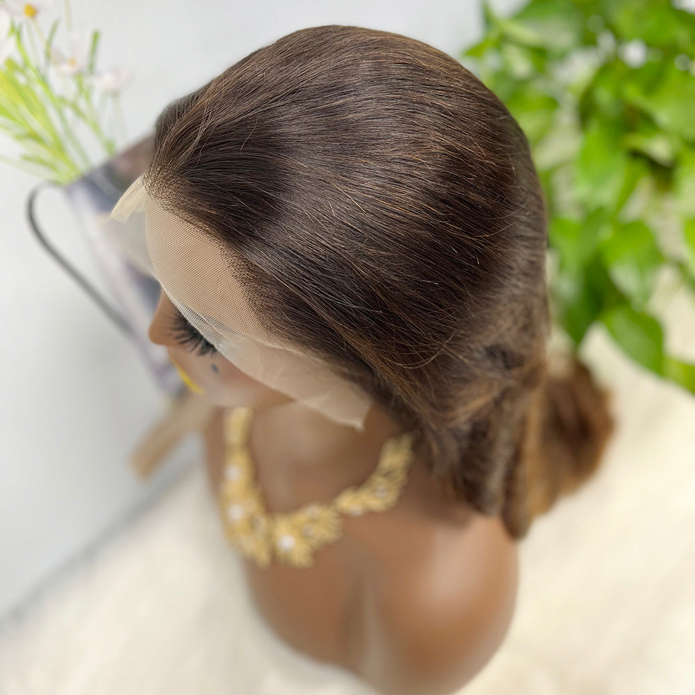 13*4 Lace Wig Body Wave Natural Virgin Human Hair Lace Wigs Color T1B/4#