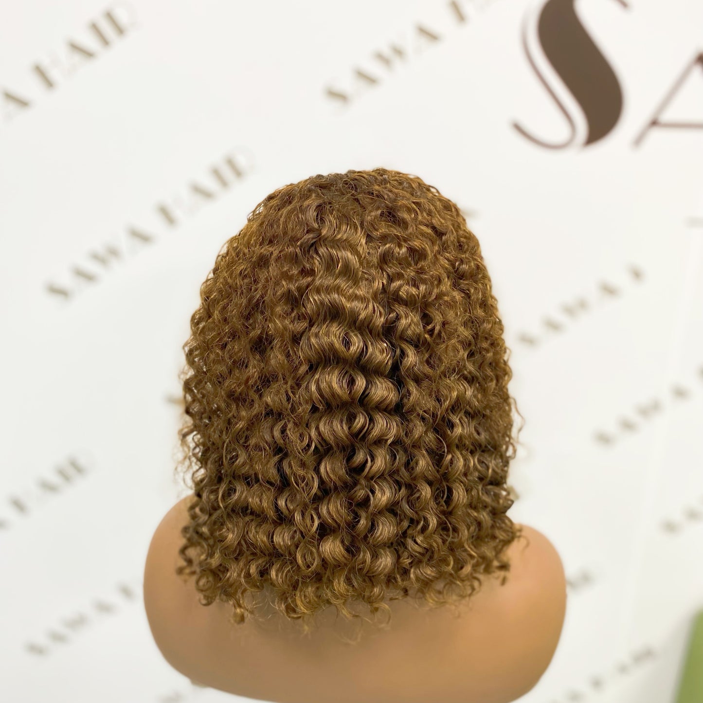 13*4 BoB Wig Jerry Curl Natural Color Lace Wigs Color 4# 250% Density