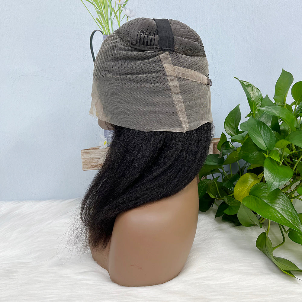 360 Lace Wig Kinky Curl Natural Virgin Human Hair Wigs 16inch- 36inch 350% Density