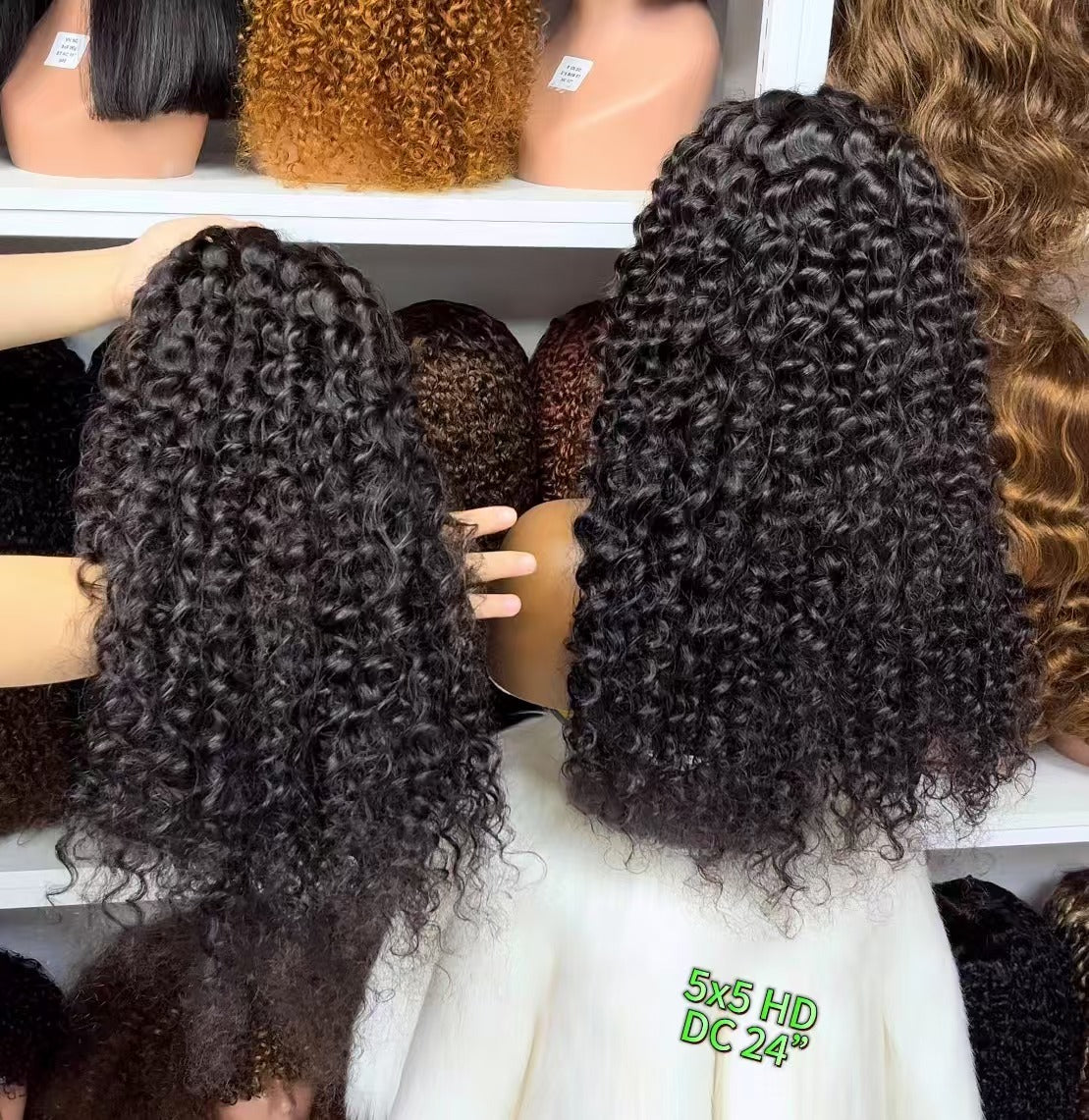 5*5 HD perruque de dentelle sans colle vague d'eau cheveux humains vierges perruques de dentelle bouclée densité 250%