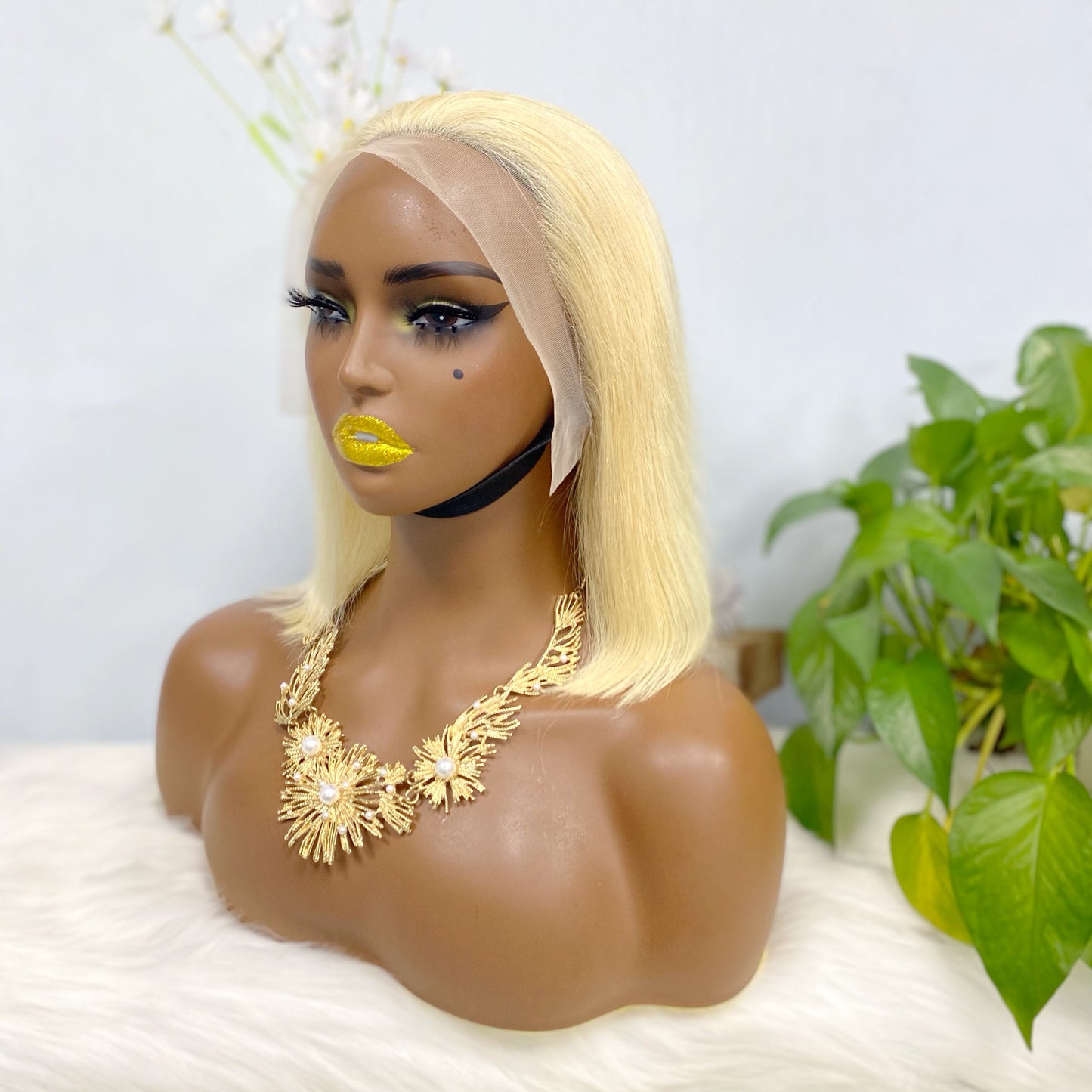 13*4 BoB Wig Perruques droites Couleur 613# Densité 200%